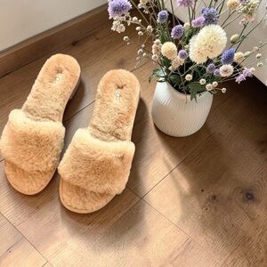 UGG Women’s Chestnut Fluff Slide Slippers - Chestnut